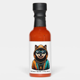 Shiba Inu in Streetwear Hoodie Hot Sauces