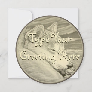 Shiba Inu Invitations Personalized Shiba Inu Cards