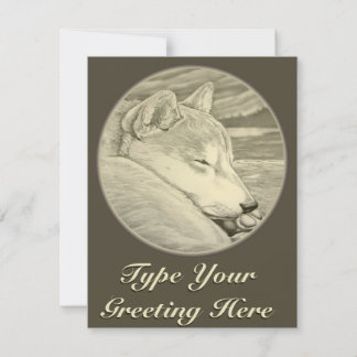 Shiba Inu Invitations Personalized Shiba Inu Cards