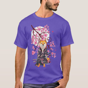 Shiba Inu Japanese Esthetic Sakura Cherry Bloss T-Shirt