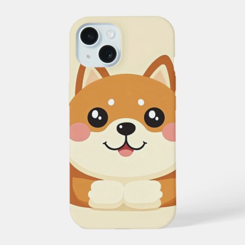 Shiba Inu Kawaii iPhone 15 Case