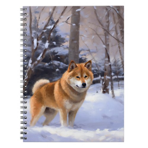 Shiba Inu Let It Snow Christmas  Notebook