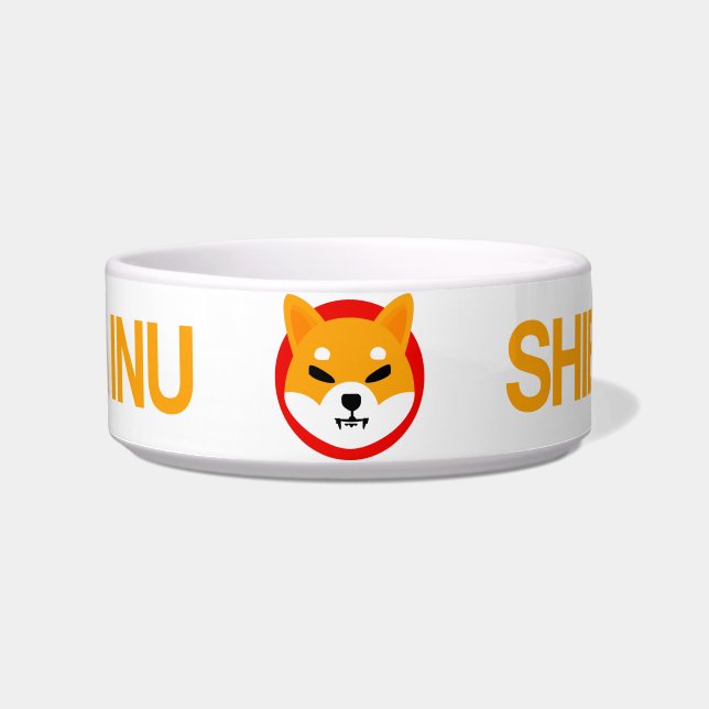 Shiba Inu Logo Pet Bowl (Front)