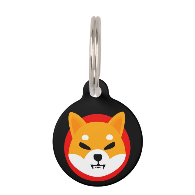 Shiba Inu Logo Pet ID Tag (Front)
