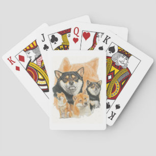 Shiba Inu Medley Poker Cards