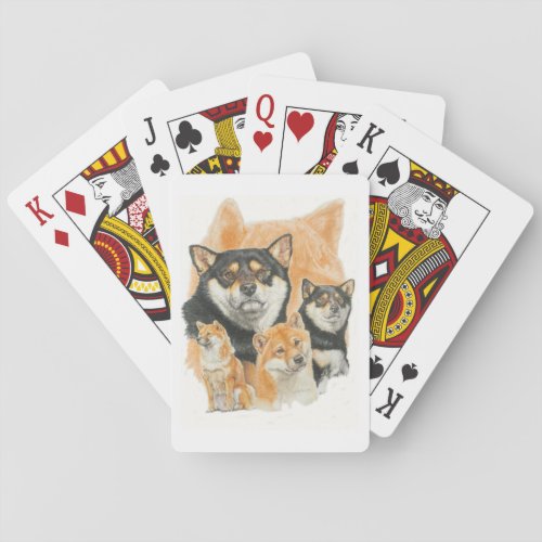 Shiba Inu Medley Poker Cards