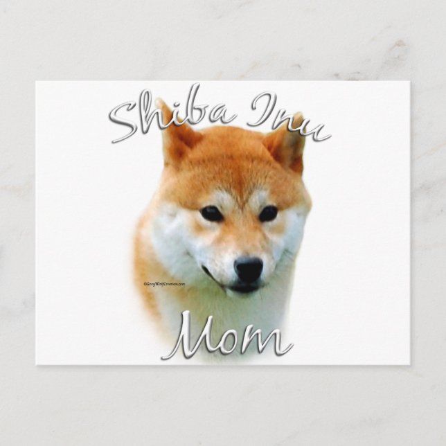 Shiba Inu Mom 2 Postcard (Front)
