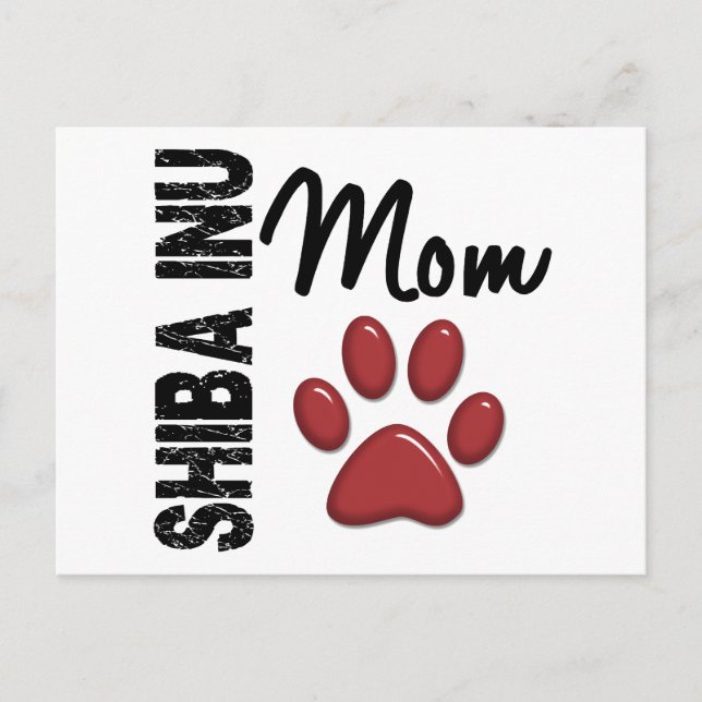 Shiba Inu Mom 2 Postcard (Front)
