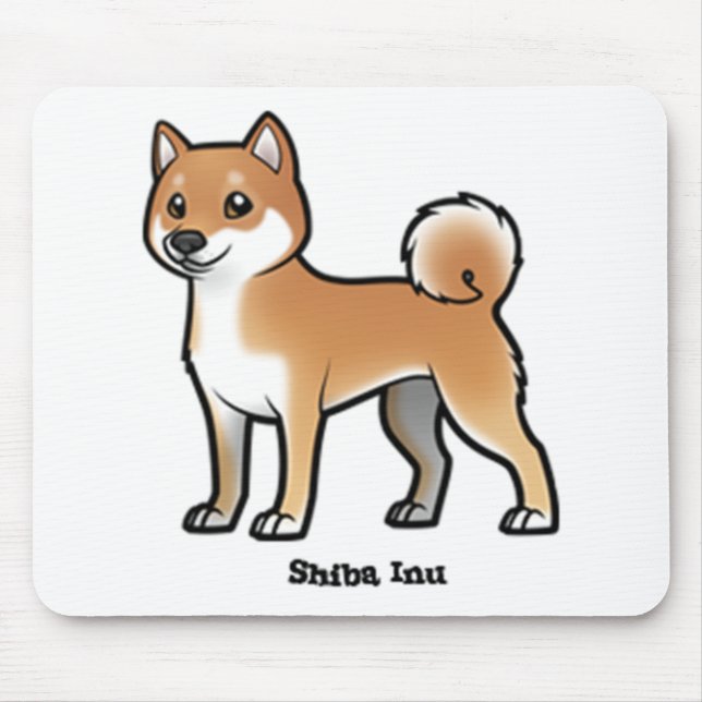 shiba inu mouse pad (Front)