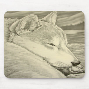 Shiba Inu Mousepad Gifts Ancient Wolf Dogs Gifts