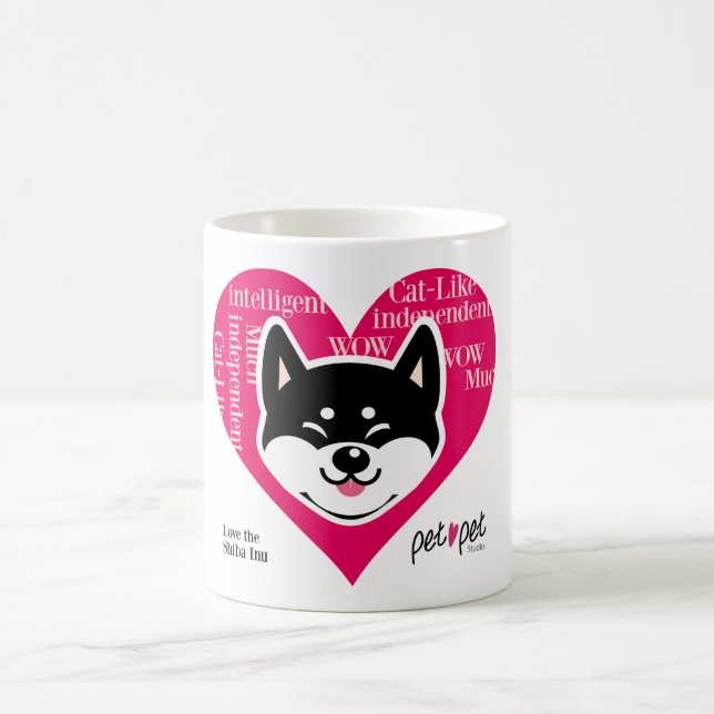 Shiba Inu Mug (Black) (Center)
