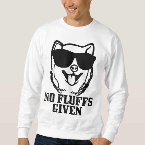 Shiba Inu No Fluffs Given Dog Shiba Mom Dad Funny  Sweatshirt