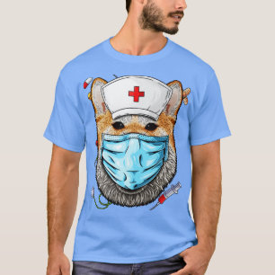 Shiba Inu Nurse RN Funny ER Nursing School Graduat T-Shirt