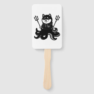 Shiba Inu octopus Hand Fan