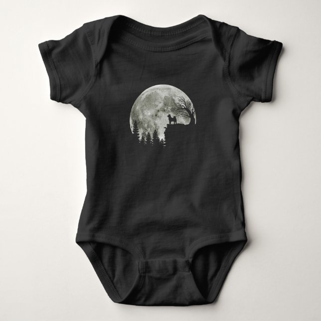 Shiba Inu On Mountain Halloween Gift For Dog Lover Baby Bodysuit (Front)