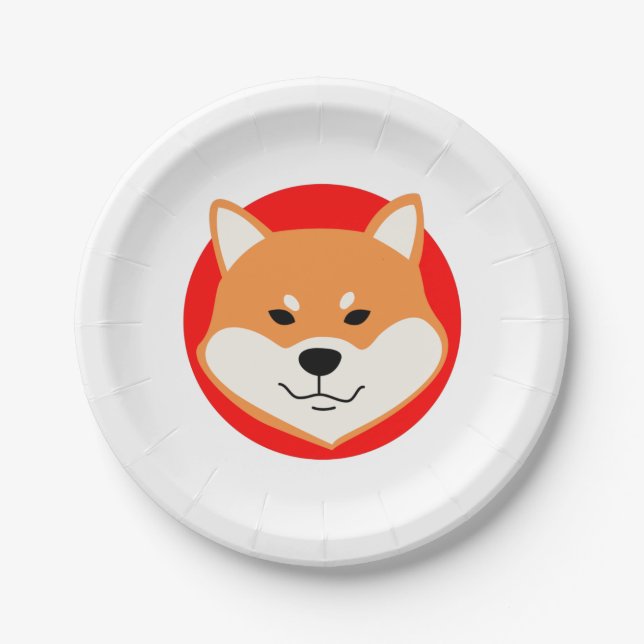 Shiba Inu Original Paper Plates (Front)