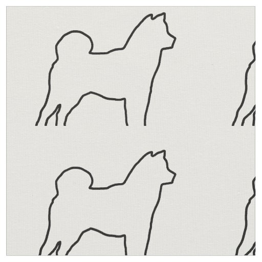 Shiba Inu outline.png Fabric