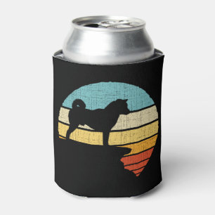 Shiba Inu Owner Retro Vintage 60s 70s Dog Lover Can Cooler