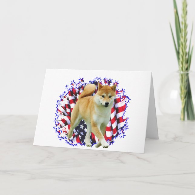 Shiba Inu Patriot Card (Front)