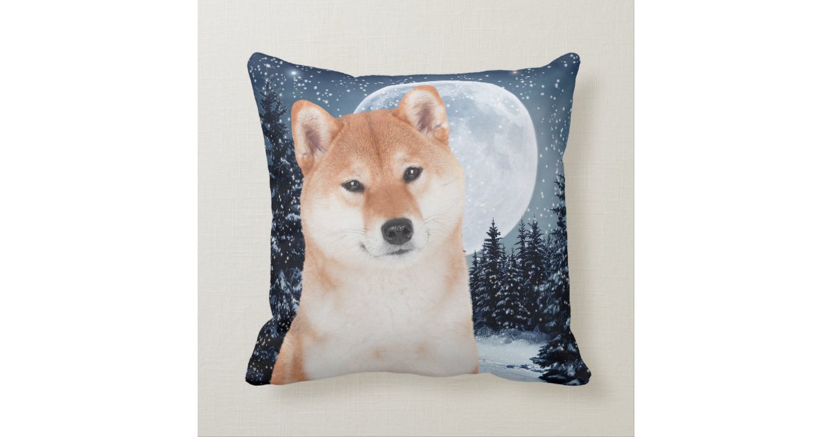 angry shiba pillow