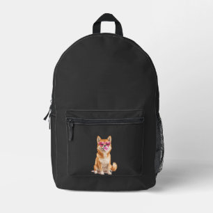 Shiba Inu    Printed Backpack