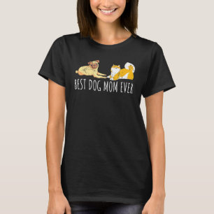 Shiba Inu Pug Dog Mom Pet Animal Dog T-Shirt
