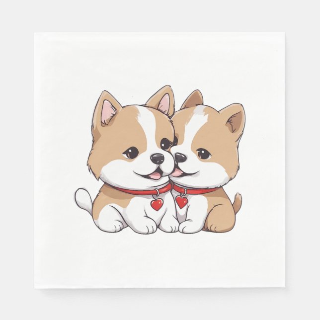 shiba inu puppy Classic T-Shirt Napkins (Front)