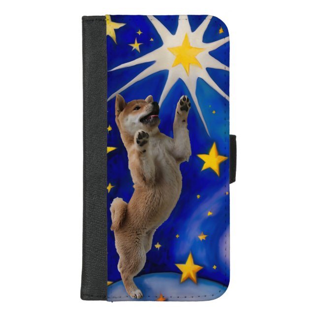 Shiba Inu Puppy iPhone Wallet Case (Front)
