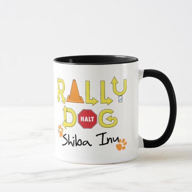 Shiba Inu Rally Dog Mug (Right)