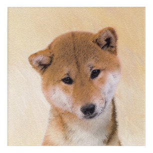 Shiba Inu (Red) Painting - Original Dog Art