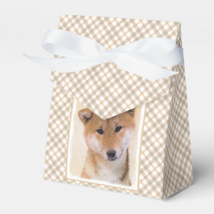 Shiba Inu (Red) Painting - Original Dog Art Favor Boxes