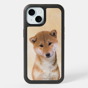 Shiba Inu (Red) Painting - Original Dog Art OtterB iPhone 15 Case