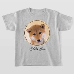 Shiba Inu (Red) Painting - Original Dog Art T-Shirt