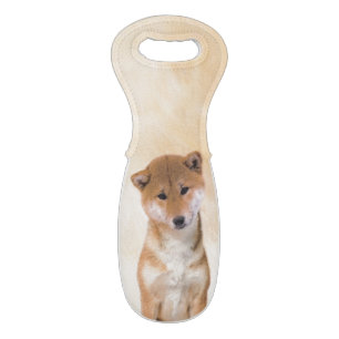 Shiba Inu (Red) Painting - Original Dog Art Wine Bag