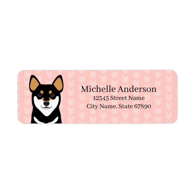 Shiba Inu Return Address Labels (Front)