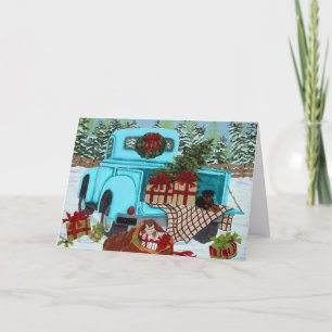 Shiba Inu & Rottweiler Christmas Holiday Card