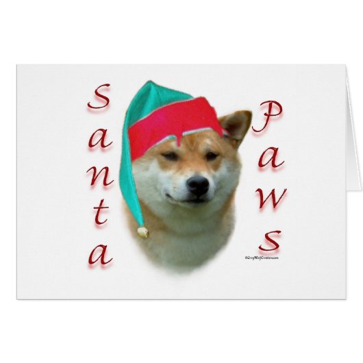 Shiba Inu Santa Paws (Front Horizontal)