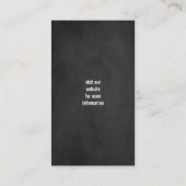 Shiba Inu Silhouette - Chalkboard Style Business Card (Back)