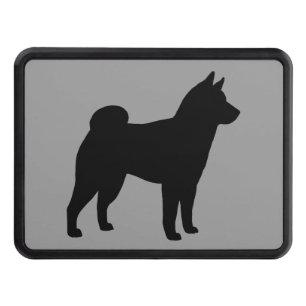 Shiba Inu Silhouette Trailer Hitch Cover