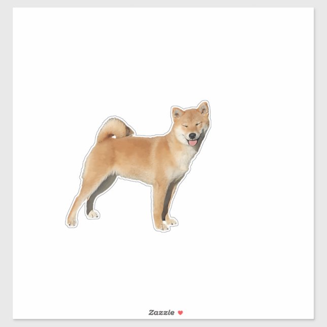 Shiba Inu Smile Sticker (Sheet)