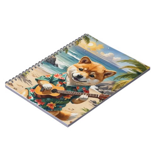 Shiba Inu Spiral Photo Notebook