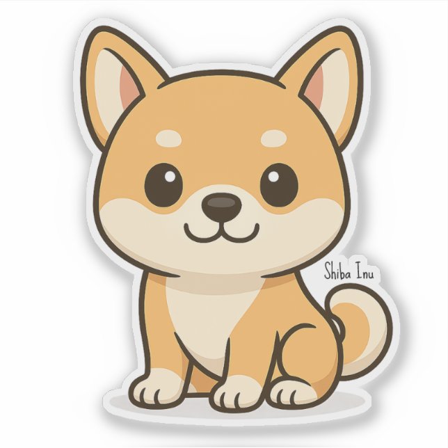 Shiba Inu Sticker (Front)