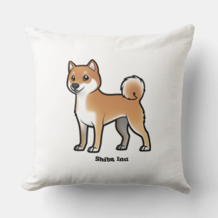 shiba inu throw pillow