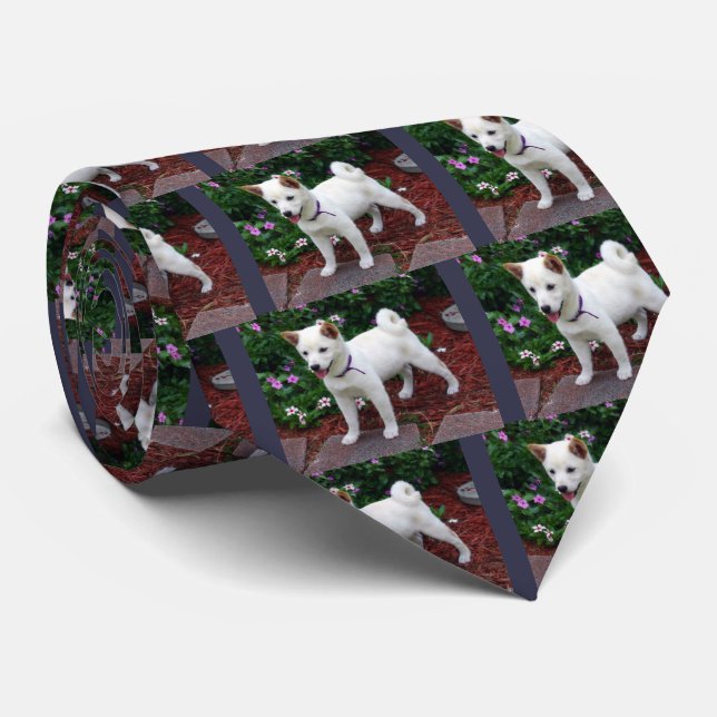 Shiba-inu Tie (Rolled)