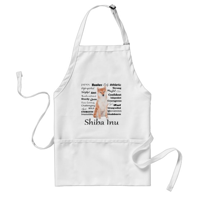 Shiba Inu Traits Barbeque Apron (Front)