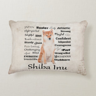 Shiba Inu Traits Pillow