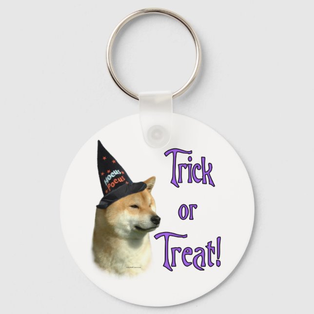 Shiba Inu Trick Keychain (Front)
