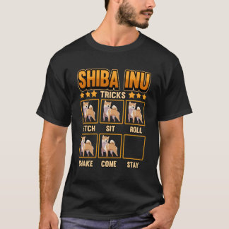 Shiba Inu Tricks Naughty Pet Puppy Trainer Mom Dad T-Shirt