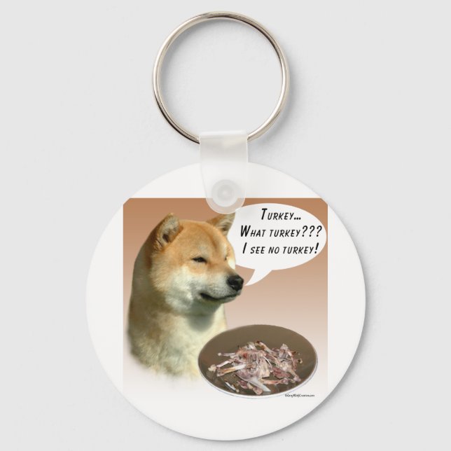 Shiba Inu Turkey Keychain (Front)