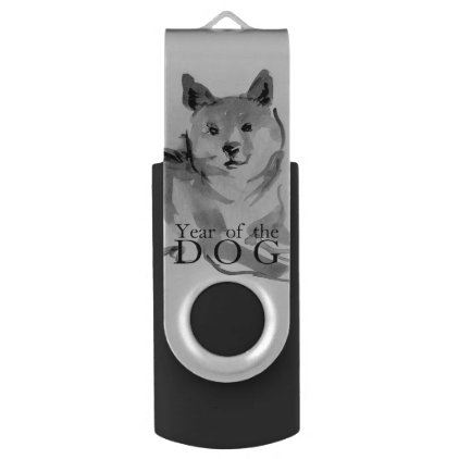Shiba Inu Was Painting 2 Chinese Dog Year 2018 USB USB Flash Drive